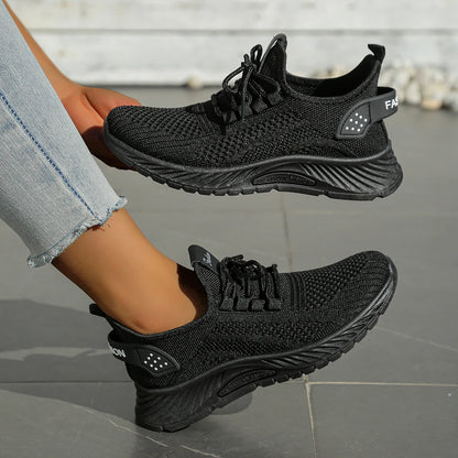 Variant image for Casual Women's Sneakers - Lightweight Fly Weave Sports Shoes for Fall 2025, Breathable and Versatile Style-2