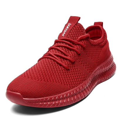 Variant image for Lightweight Breathable Men's Running Shoes – Non-Slip White Sports Trainers for Casual Wear and Outdoor Activities-4