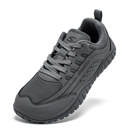 Unisex Wide Toe Hiking Shoes – Breathable Lace-Up Sneakers with Non-Slip Rubber Sole for Outdoor Activities-2