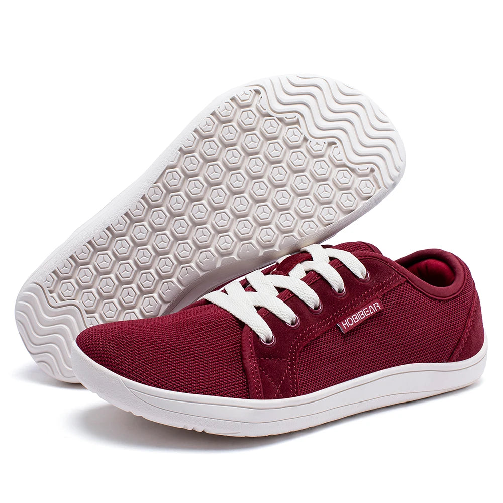 Unisex Wide Barefoot Running Shoes – Minimalist Zero Drop Sneakers with Knitted Upper for Outdoor Activities-5