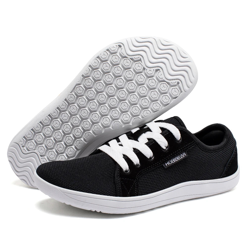 Variant image for Unisex Wide Barefoot Running Shoes – Minimalist Zero Drop Sneakers with Knitted Upper for Outdoor Activities-1