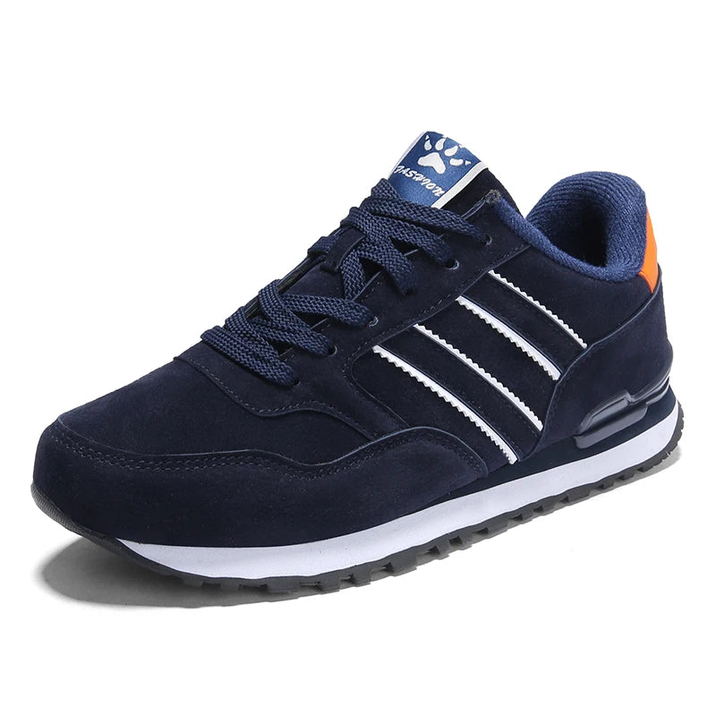 Variant image for Mens Casual Shoes - Breathable Leather Sneakers, Stylish Black Casual Footwear for Autumn-1