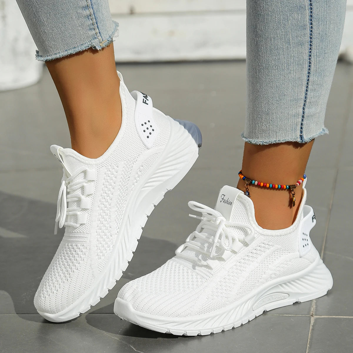 Variant image for Casual Women's Sneakers - Lightweight Fly Weave Sports Shoes for Fall 2025, Breathable and Versatile Style-13