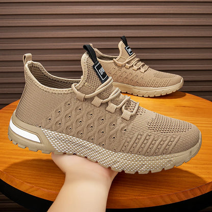 Lightweight Breathable Running Shoes for Men – Plus Size Non-Slip Air Mesh Lace-Up Sneakers-4