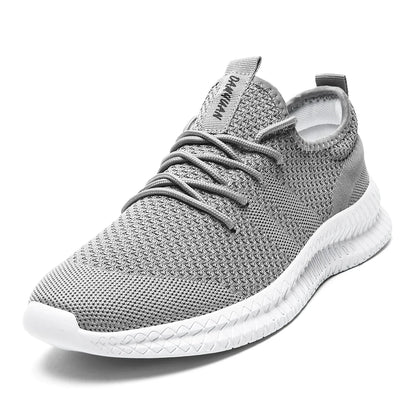Variant image for Lightweight Breathable Men's Running Shoes – Non-Slip White Sports Trainers for Casual Wear and Outdoor Activities-1